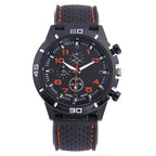 Rubber Fashion Sports Men's Watch Car Line Strap Silicone Student Watch